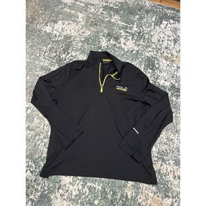 Polo Sport Men's Long Sleeve Quarter Zip Black Pullover 2XL